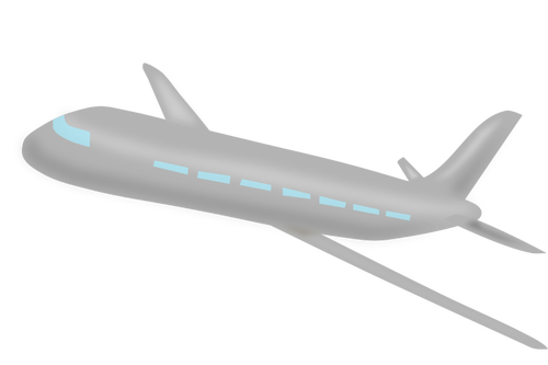 Vector de avión gris