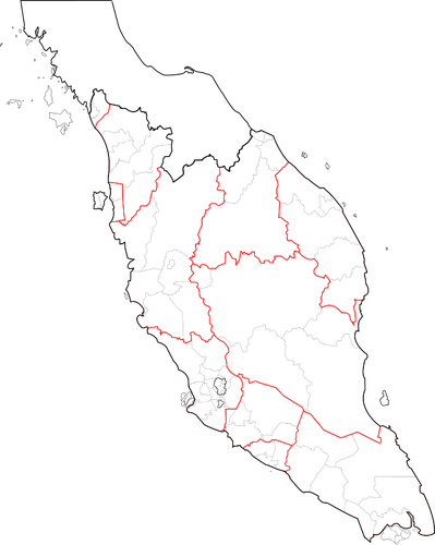 Diagramm der Halbinsel Malaysia