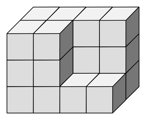 Tårnet terningen vektor image