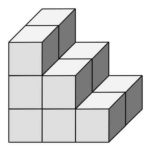 Isometrisk terningen bygge