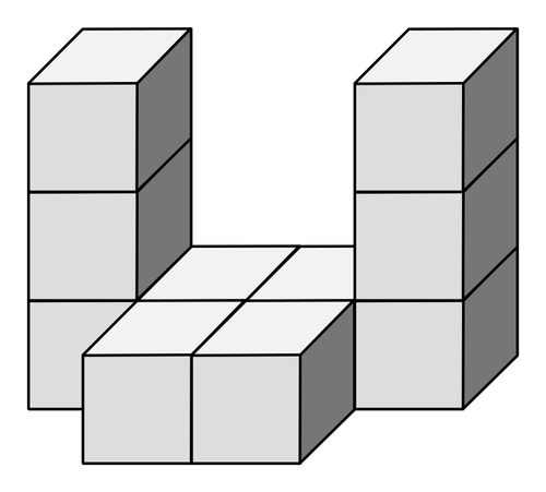 Würfel-Bildung-Vektor-Bild