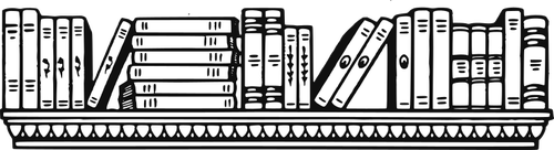 Ein Bücherregal