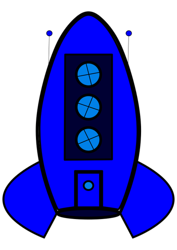 Blue rocket-ikonen