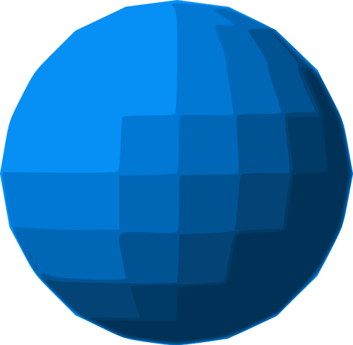 Blue sphere disco ball