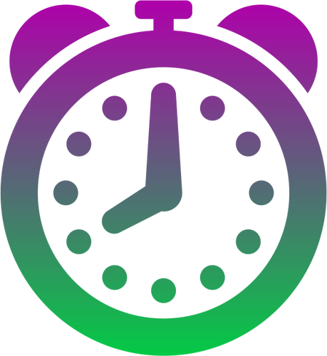 Horloge colorée