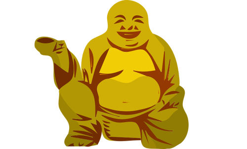 Buddha med kopp