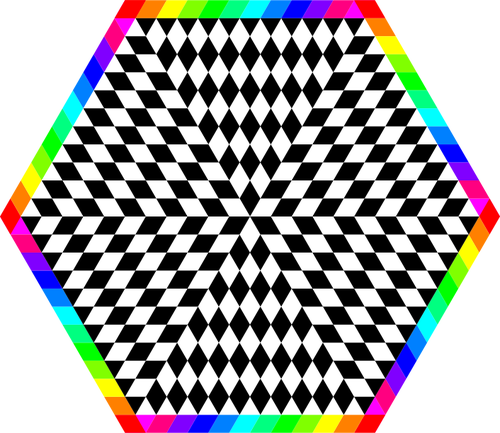 Rainbow hexagon