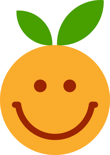 Tyytyväinen oranssi
