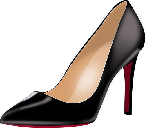 Black stiletto heels