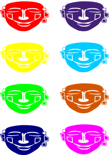Măştile tradiţionale colorate
