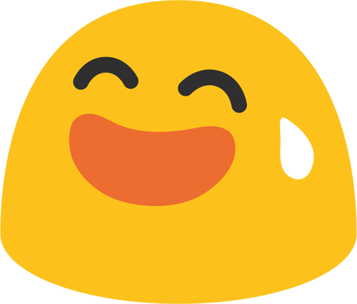Emoji riendo amarillo