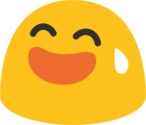 Sarı gülen emoji