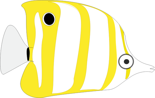 Gelbe tropische Fische
