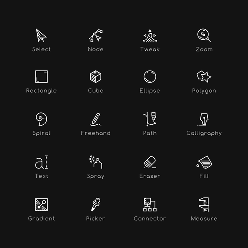 Unelte icon set