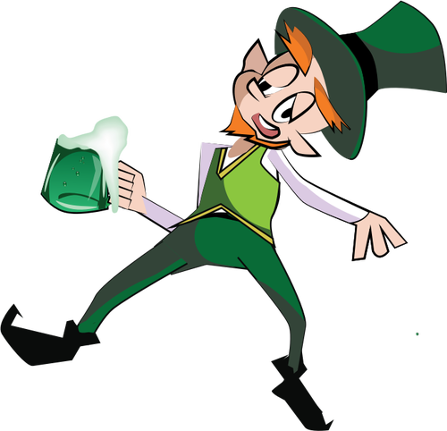 Berusad leprechaun bild