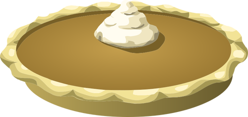 Pie with cream