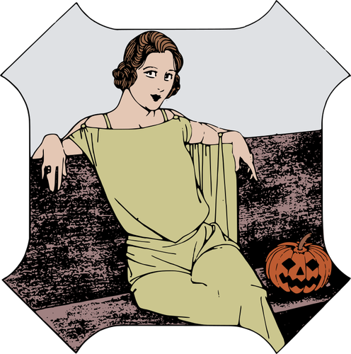 Halloween lady bilde