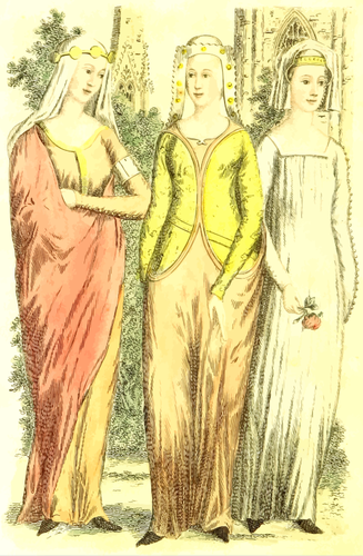 filles du XIVe siècle