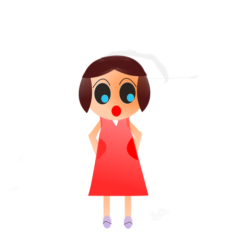 Animowaną dziewczynę