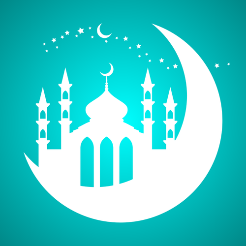 Mezquita en la luna