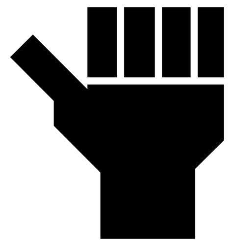 Black hand symbol