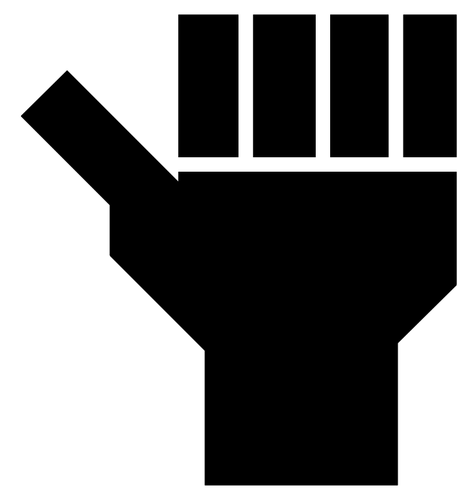 Black hand symbol