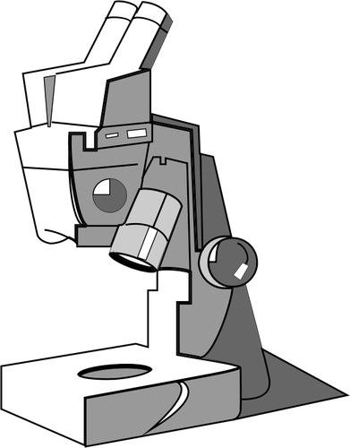 Microscope gray icon