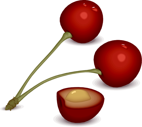 Immagine semplice ciliegie