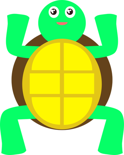 Green turtle vektorbild