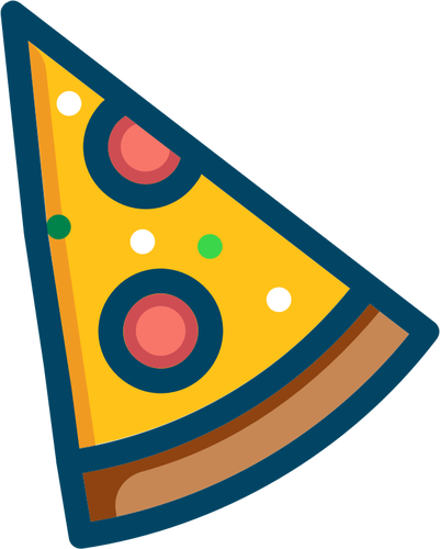 Pepperoni pizza vektor image