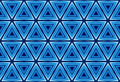 Naadloze patroon in blauwe driehoekjes