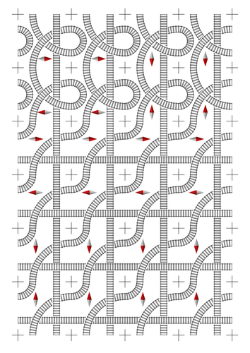 铁路棋盘游戏图像