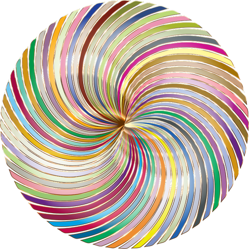 Linii colorate într-un cerc