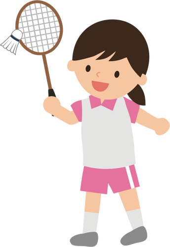Badminton jente