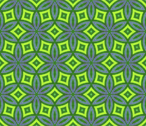 Verde si albastru model geometric