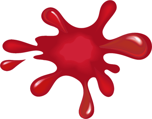 Red paint splat