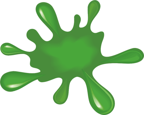 Splat tinta verde