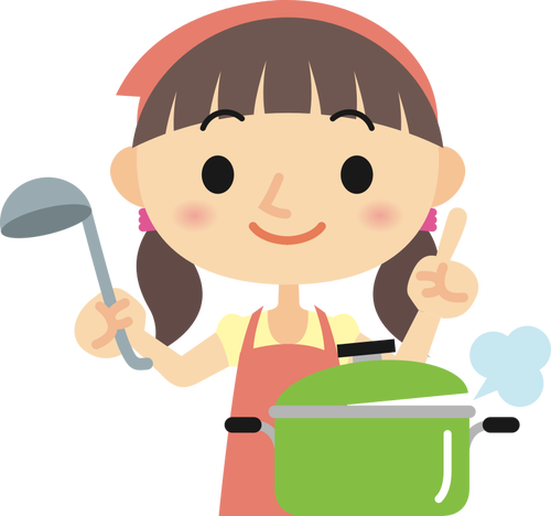 Girl cooking