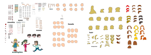 Cartoon-Gesicht-kit