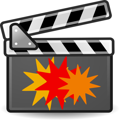 Action movie vector icon