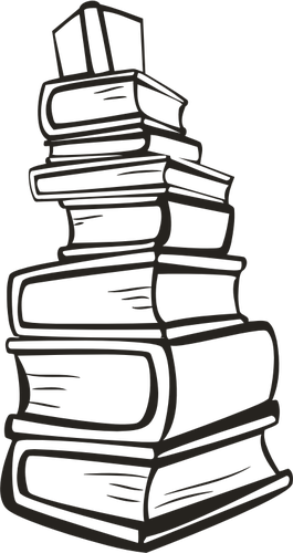 白と黒の書籍のスタック