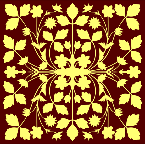 Azulejo flores vector de la imagen
