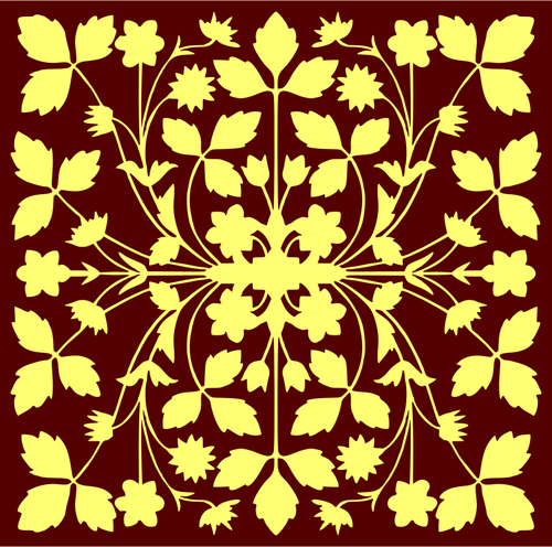 Floral tegel vector afbeelding