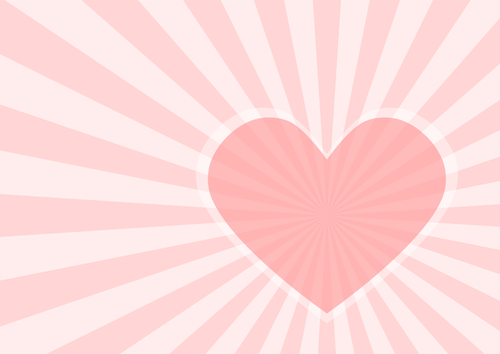 Diseño de corazón en color rosa