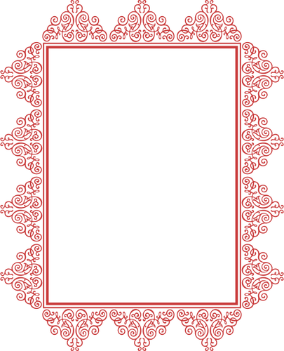 Rectangular red frame