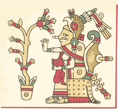 Immagine di vettore di Aztechi codex