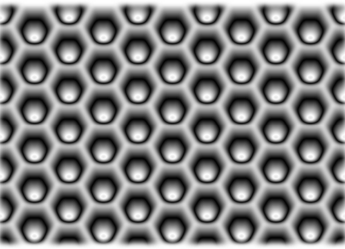 Silueta de vector hexagonal model