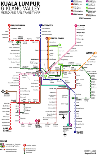 Tránsito del carril del Metro de Kuala Lumpur