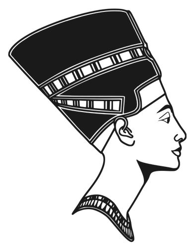 Nefertiti vector drawing