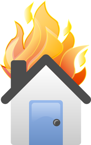 Maison en feu